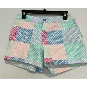 Vineyard Vines‎ Target Whale Patchwork Shorts Women's Size 0 Pastel